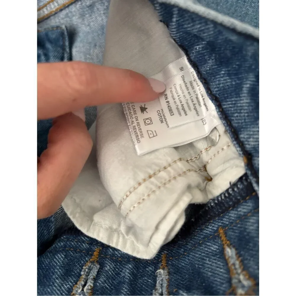 Betro Simone High Waisted Button Fly Wide Leg Jeans Size 29